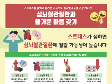 [인포그래픽] 심뇌혈관질환과 즐거운 마음 갖기