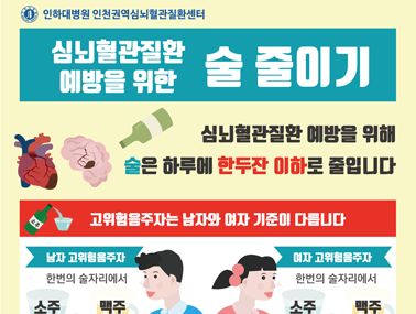 [인포그래픽] 심뇌혈관질환 예방을 위한 술 줄이기