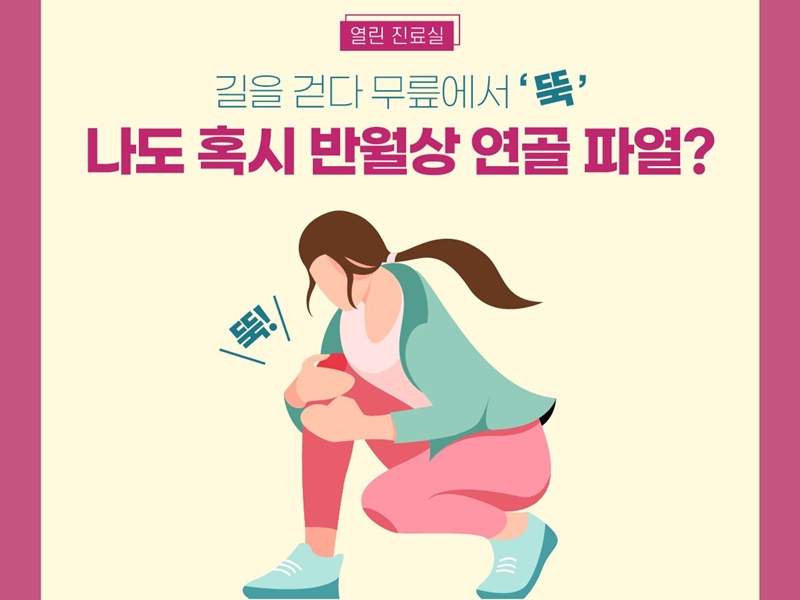 [열린 진료실] 길을 걷다 무릎에서 ‘뚝!’ 나도 혹시 반월상 연골 파열?