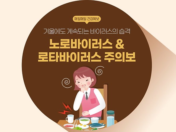 [매일매일 건강예보]겨울에도 계속되는 바이러스의 습격, 노로바이러스 & 로타바이러스 주의